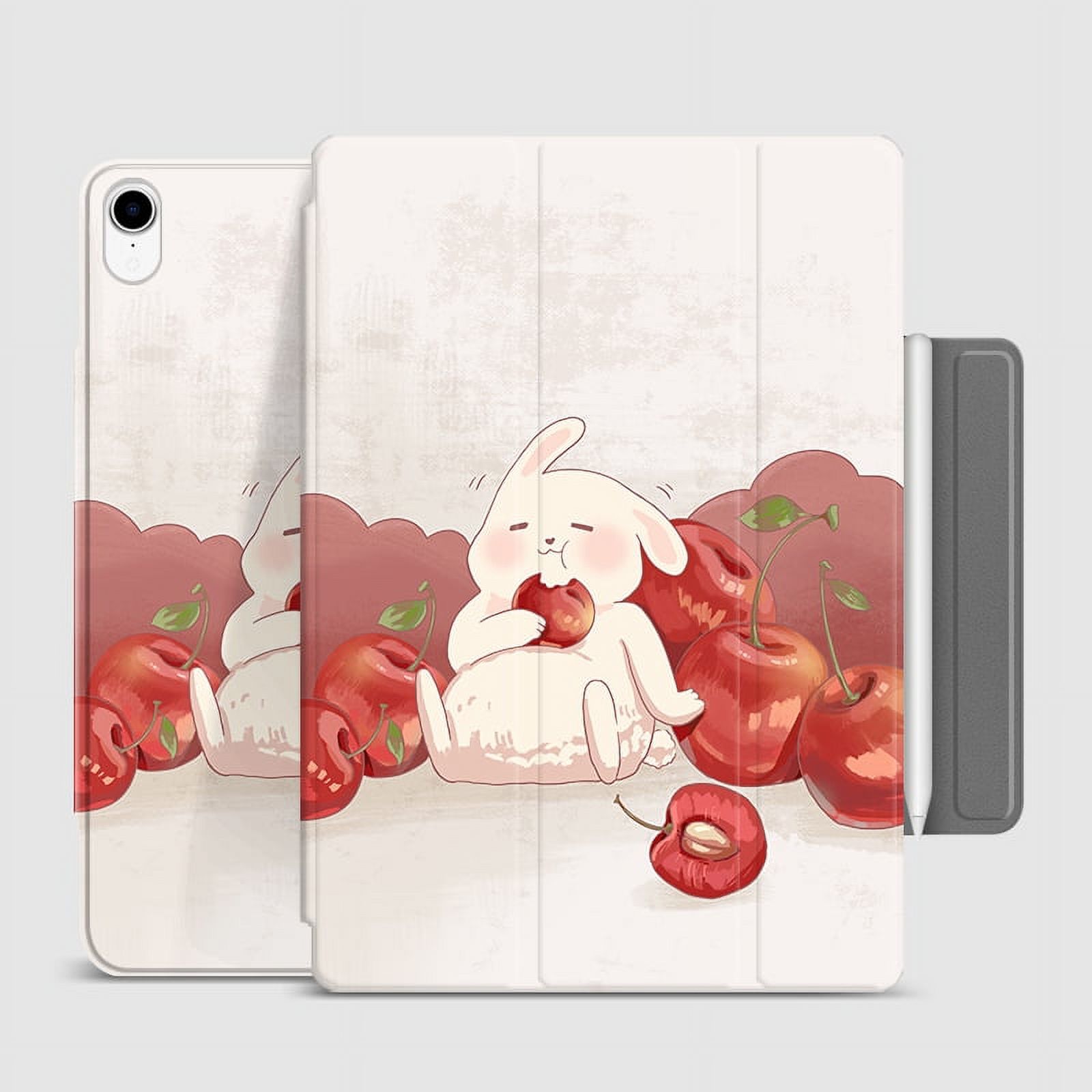 Rostsant IPad-hoes Met Paardenbloemdesign – Voor IPad Air 13 2024 En Pro 12.9, PU-leer, Flipcase Met Kaartvakken, Penhouder En Magnetische Sluiting, Bruin