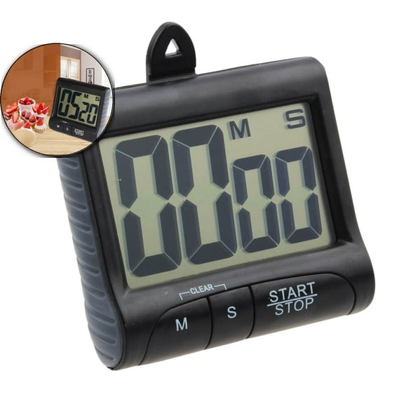 Magnetic Digital Kitchen Timer, Beeping Alarm Countdown Clock, Clip-On Cooking Time Keeper for Baking Use