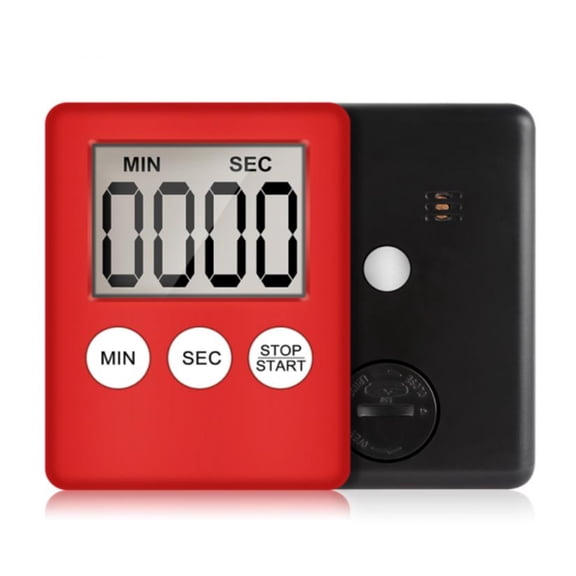 Magnetic Digital Kitchen Timer, Countdown Stop Watch with LCD Display Stopwatch Timers Clock Reminder for Cooking Baking Sports Study Training(Sold without manufacturer warranty)