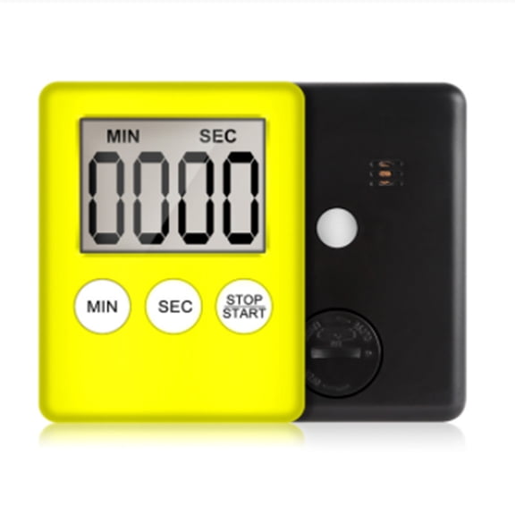 Magnetic Digital Kitchen Timer, Countdown Stop Watch with LCD Display Stopwatch Timers Clock Reminder for Cooking Baking Sports Study Training(Sold without manufacturer warranty)