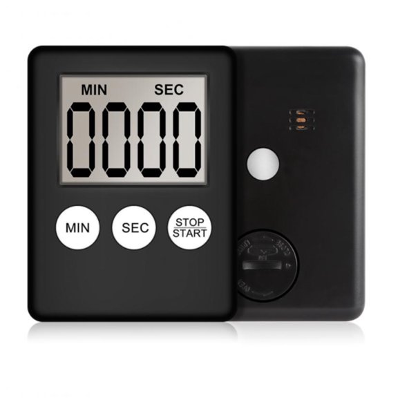 Magnetic Digital Kitchen Timer, Countdown Stop Watch with LCD Display Stopwatch Timers Clock Reminder for Cooking Baking Sports Study Training(Sold without manufacturer warranty)