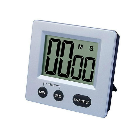 Magnetic Digital Timer Kitchen Timer Countdown Alarm Large Display Sky-Blue 8.5*7.7 Cm Foldable Kickstand 1Pcs