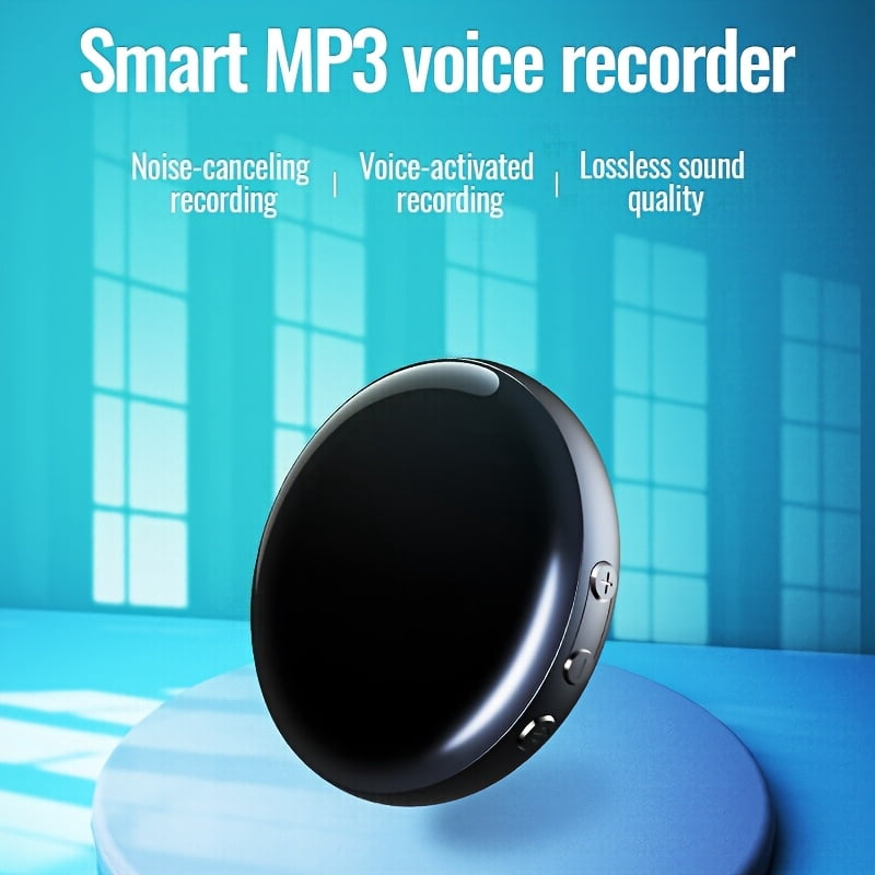 Magnetic Digital Voice Recorder with Voice Activation, Compact Audio Recorder, Digital Audio Recording Device, 96h Battery Life