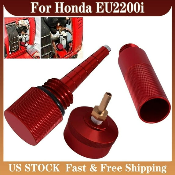Magnetic Dipstick+Oil Change Funnel+Extended Gas Cap For Honda Generator EU2200i