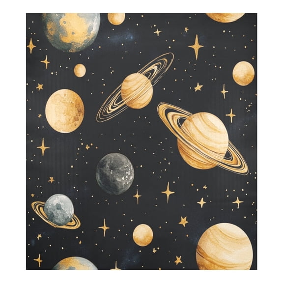 Magnetic Dishwasher Decal - 23x26 Inches Single-Sided Print, Cuttable, for Dishwasher, Refrigerator, and Other Metal SurfacesWatercolor Space Planets Stars