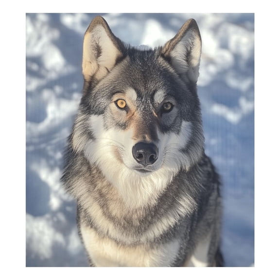 Magnetic Dishwasher Decal - 23x26 Inches Single-Sided Print, Cuttable, for Dishwasher, Refrigerator, and Other Metal SurfacesA Black Gray Wolf