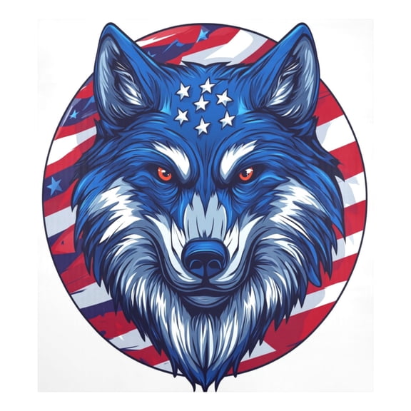 Magnetic Dishwasher Decal - 23x26 Inches  Single-Sided Print, Cuttable, for Dishwasher, Refrigerator, and Other Metal SurfacesA Blue Wolf