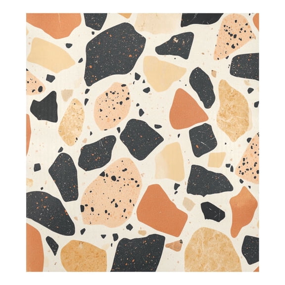 Magnetic Dishwasher Decal - 23x26 Inches Single-Sided Print, Cuttable, for Dishwasher, Refrigerator, and Other Metal SurfacesA Terrazzo Pattern