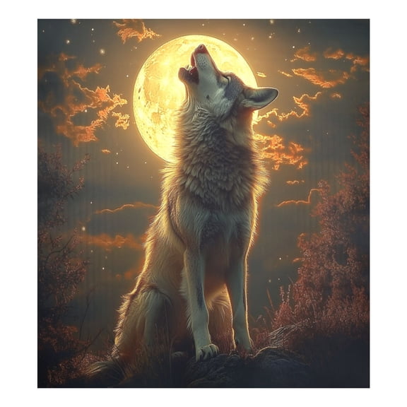 Magnetic Dishwasher Decal - 23x26 Inches  Single-Sided Print, Cuttable, for Dishwasher, Refrigerator, and Other Metal SurfacesA Wolf