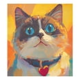thumbnail image 1 of Magnetic Dishwasher Decal - 23x26 Inches ， Single-Sided Print, Cuttable, for Dishwasher, Refrigerator, and Other Metal Surfaces，An Obese Cat, 1 of 6