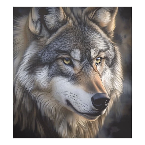 Magnetic Dishwasher Decal - 23x26 Inches  Single-Sided Print, Cuttable, for Dishwasher, Refrigerator, and Other Metal SurfacesBig Wolf