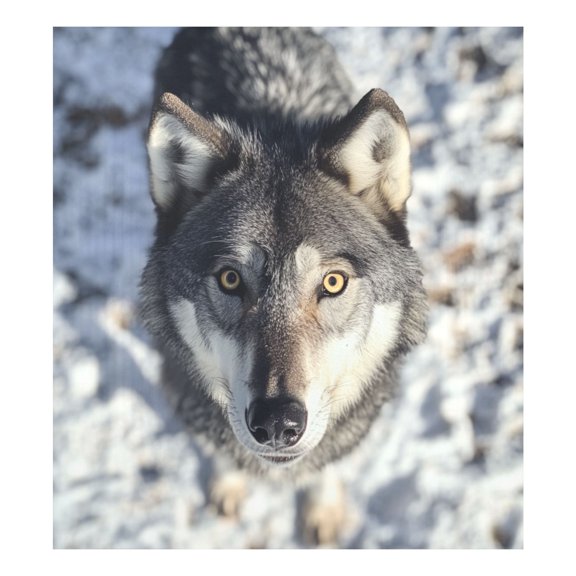 Magnetic Dishwasher Decal - 23x26 Inches  Single-Sided Print, Cuttable, for Dishwasher, Refrigerator, and Other Metal SurfacesBlack Gray Wolf