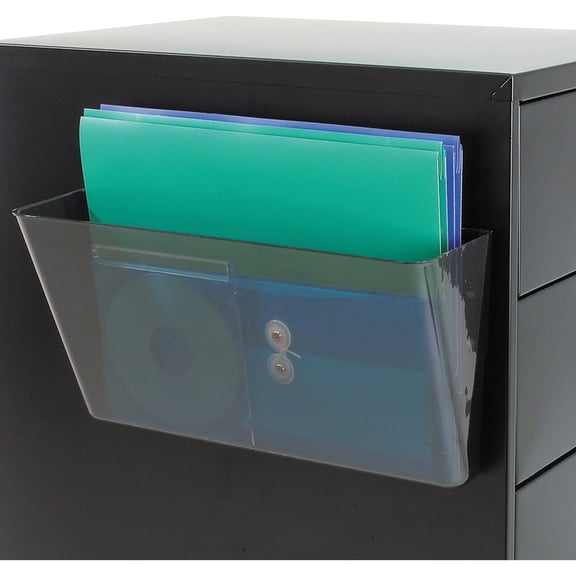 Magnetic Docupocket Wall File, Letter, 13 X 7 X 4, Smoke | Bundle of 5 Each