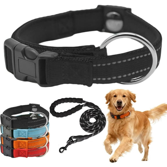 Magnetic Dog Collar with Quick-Release Buckle | Waterproof, Reflective & Adjustable All-in-One Design for Small to Large Dogs