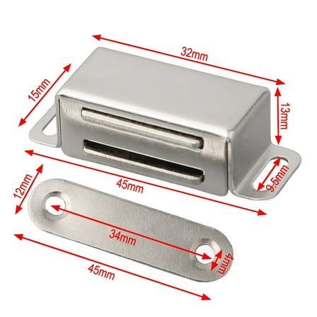 Magnetic Door Catch Strong Heavy Duty Cupboard Magnets Kitchen 40Kg Door