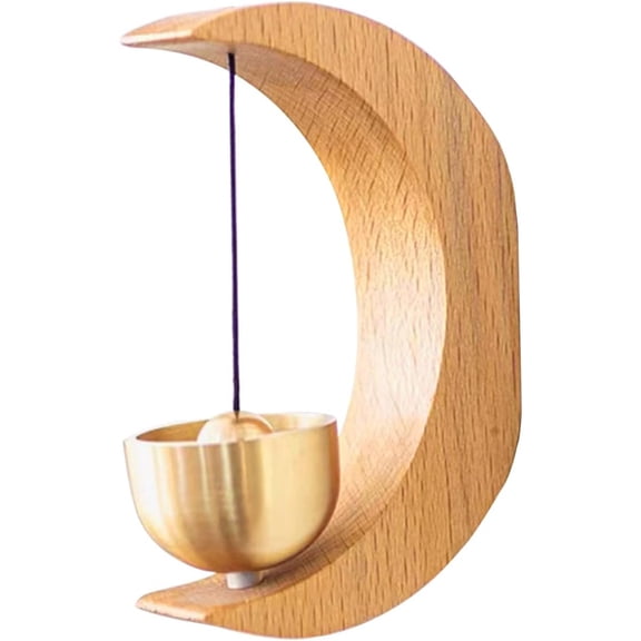 Magnetic Door Chime Bell, Wooden Shopkeepers Bell for Door Opening - Ding Ding Sound