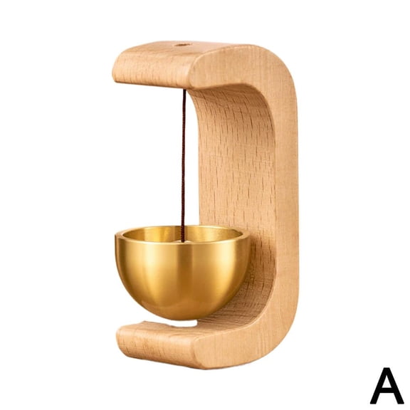 Magnetic Door Chime,Magnetic Wooden Wind Chime Doorbell Decoration,Handmade Wooden Doorbell Shopkeepers Bell for Door Opening,Gifts for Housewarming