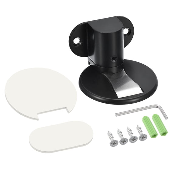 Magnetic Door Stopper, 1 Pack Adjustable Door Stops Door Catch, Black