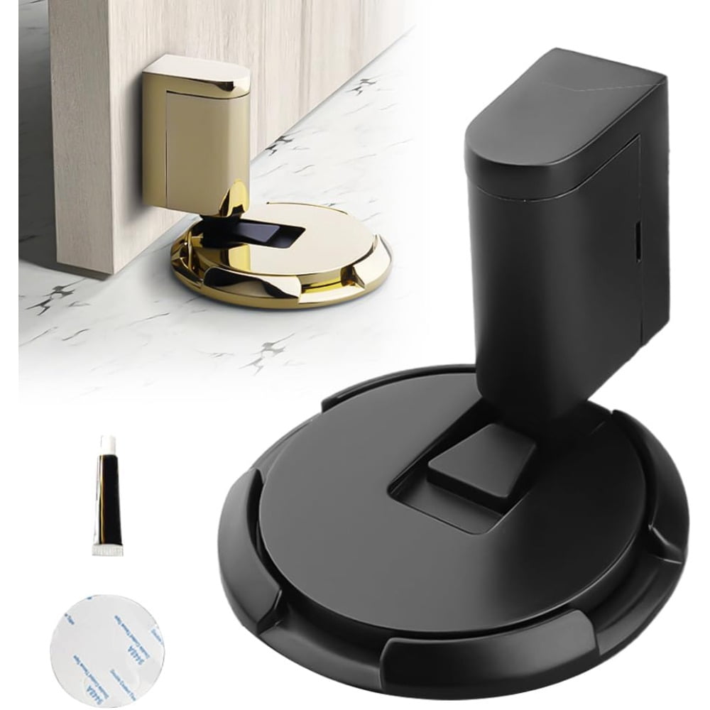 Magnetic Door Stopper, 2024 Upgrade Punch-Free Mechanical Silent Floor ...