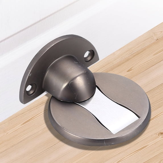 Magnetic Door Stopper No Drilling Required, Powerful Floor Mount Magnet Wall Support, Home Kitchen Bedroom Office Door Protection Solution, Traditional Installation for Noise Reduction and, AESTIVO