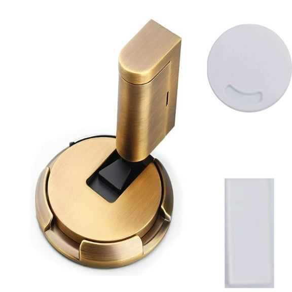 Magnetic Door Stopper, Magnetic Door Stoppers Heavy Duty No Drill Door Stopper for Bottom of Door, Adhesive Magnetic Suction Door Stopper Wall Protector for Office Home Garage