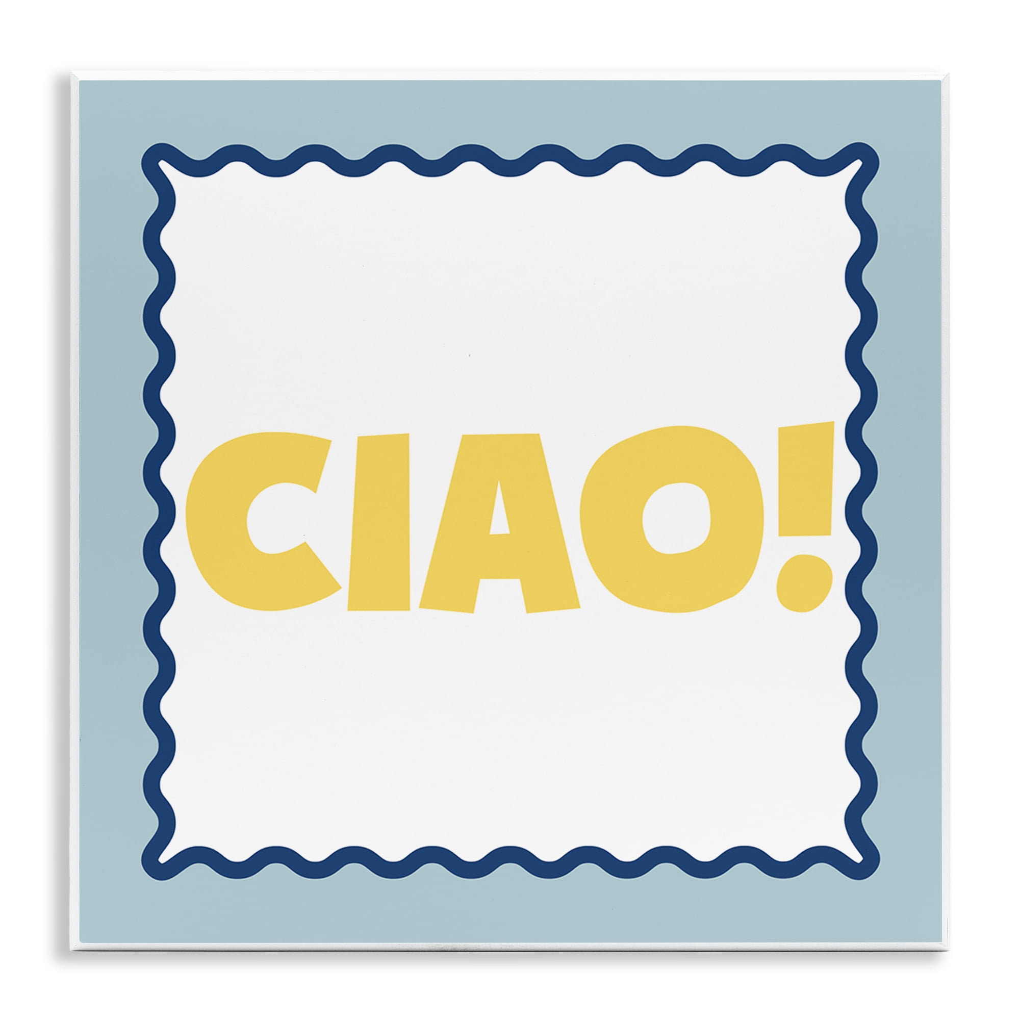 Stupell Industries CIAO! Bold Yellow Typography Wall Plaque Art, design by SD Graphics Studio