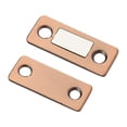 thumbnail image 1 of Magnetic Door Stoppers | Invisible Cabinet Door Catches & Latches for Kitchen, Bathroom, & RV Cabinets | 4mm Thin Stainless Steel Catch for Drawers, Cupboards, & Closets | Adhesive & Screw Mount, 1 of 4