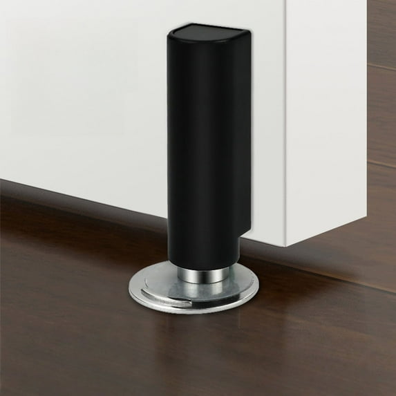 Magnetic Door Stoppers, Stainless Steel No Drilling Wedge Stops, No Drill Strong Door Stopper, Heavy Duty Catch Holder to Keep Doors Open, 1 Set, 3.0x1.0" & 1.65x0.62"