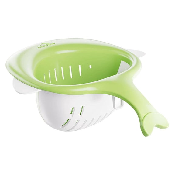 Magnetic Drainage & Filter Basket,Corner Triangular Sink Strainer, Magnetic Corner Drainer,Kitchen Sinks Drain Strainer,Sponge Holder & Quick-Rinse Produce Basket,for Washing Vegetables,Food Scraps
