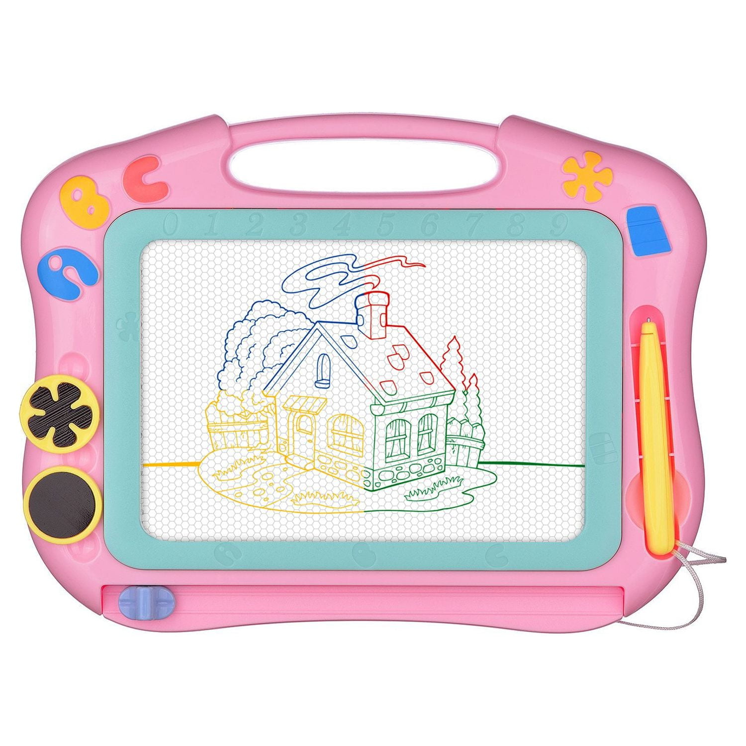 Magnetic Drawing Board Erasable for Kids - Colorful Magna Doodle