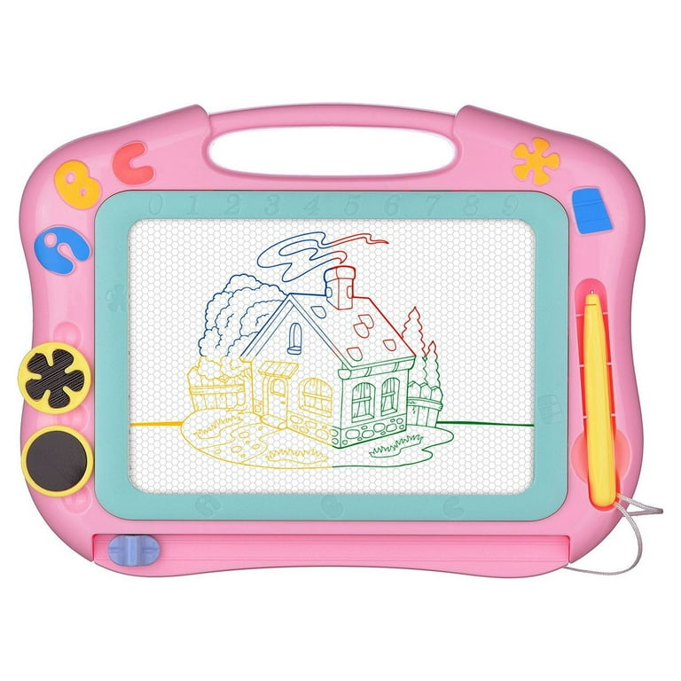 Kids Magnetic Drawing Board Colorful Erasable Doodle Board