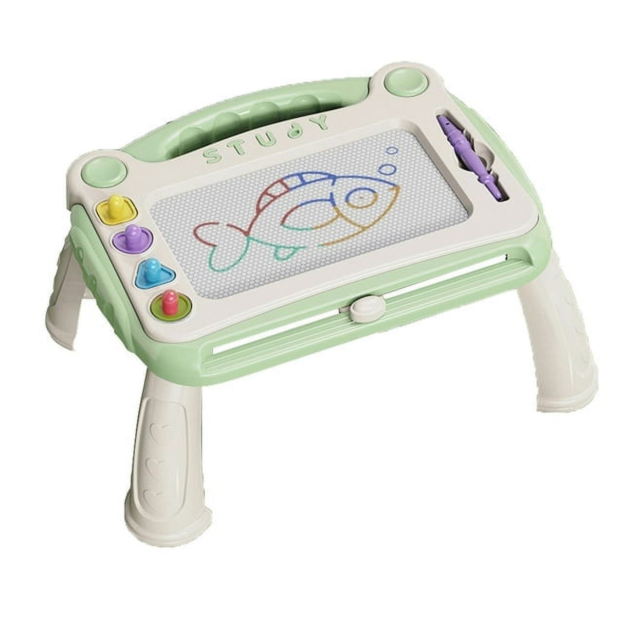 Discovery Kids LED Artist Easel with Removable Glow-in-The-Dark Portable  Tablet, 8 Markers & 4 Magnets 
