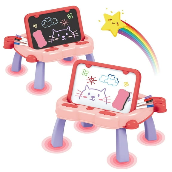 Magnetic Drawing Board Kids Learning Toys for Toddlers 1-3, Writing Doodle Board Toys for Girls 2 3 4 5 6 Year Old, Birthday Gifts for Girls Toys 4 5 Year Old