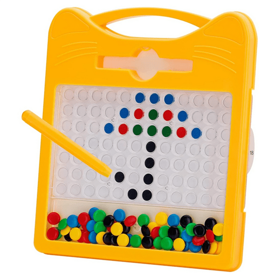Magnetic Drawing Board for Kids & Toddlers 3-5 Years,Fun with Colourful Beads and Stylus