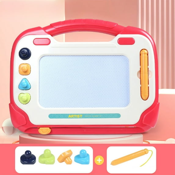 Magnetic Drawing Board for Toddlers, Colorful Doodle Writing Pad, Detachable Erasable Sketch Board, Preschool Learning Toy, Gift for Boys Girls