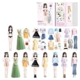 thumbnail image 1 of Magnetic Dress Up Baby, Magnetic Princess Dress Up Paper Doll, Girls Magnetic Dress Up Sticker Puzzle, Fashion Role Play Toy - Jiayi Style H, 1 of 3