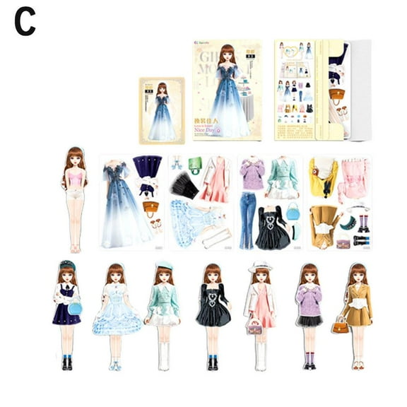 Magnetic Dress Up Dolls And Harmless Princess Dress Up Doll Set Portable Paper Doll Dress Easy Gift For To Up Princess Grip