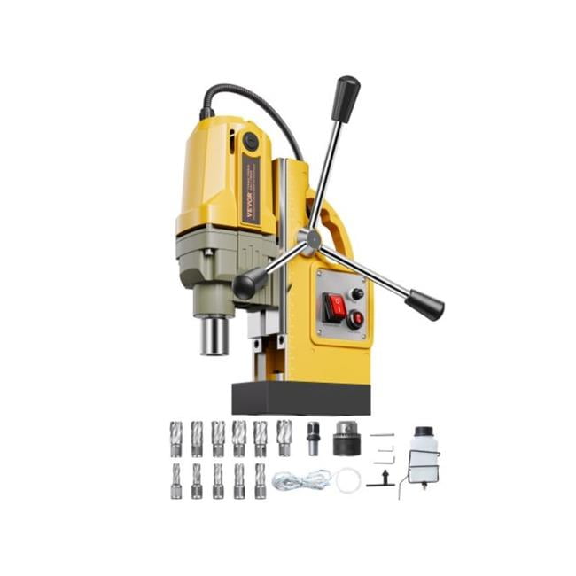Vevor CLZJP11J40MMIQMACV1 1.6 in. Boring Dia. 1400W 2810 lbf Magnetic Drill Press - 11 Bits