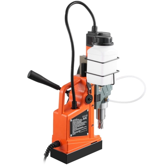 Magnetic Drill, 1450W 1.57" Boring Diameter, 12500N 850 RPM Portable Electric Mag Drill Press, with Variable Speed, Drilling Machine for any Surface Home Improvement Industry Railway
