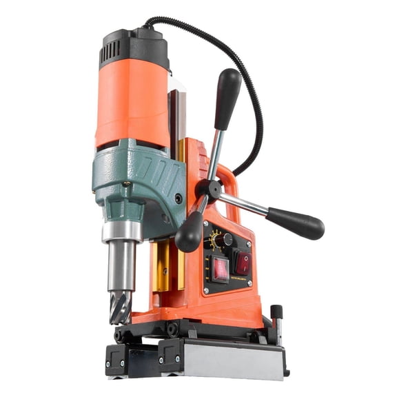 Magnetic Drill Press 1400W 2 Inch - Industrial Core Drilling Machine with 11 Bits, Variable Speed, Reversible, for Steel & Metalworking