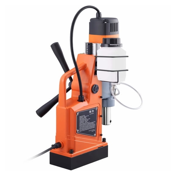 Magnetic Drill Press 1550W - 2 Inch Core Drill, Portable Electric Drill, Variable Speed 0-500 RPM, Metal Drilling Machine for Steel, Industrial & Home