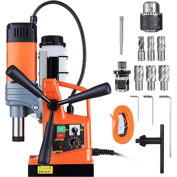 Magnetic Drill Press, 1550W 500RPM Portable Power Mag Drill Press