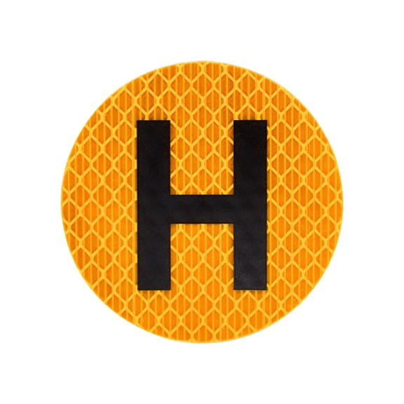 Magnetic Driver Sign Sticker|Historical Vehicle Badge with H Sign|Automotive Decals for Rear Window