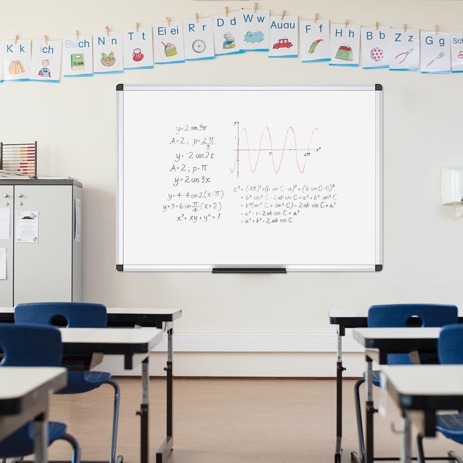 Magnetic Dry Erase Board, 36 X 24 Inches, Silver Aluminium Frame