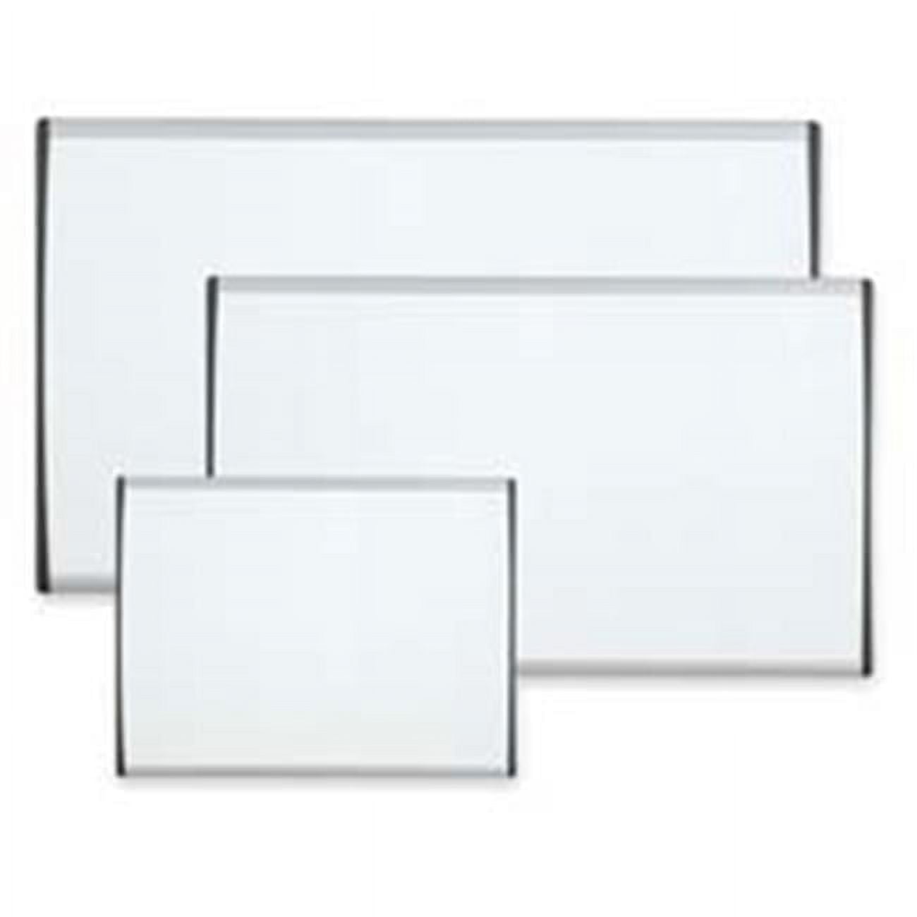 Magnetic Dry-Erase Board- Adjust. Clips- 24in.x14in.- Silver Frame