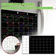 thumbnail image 1 of Magnetic Dry Erase Board for Fridge, 11.8"x16.5" Monthly & Weekly Calendar Planner Note Blackboard Set for Refrigerator/Wall/Glass/Kitchen, Muti Colors Markers, 1 of 4