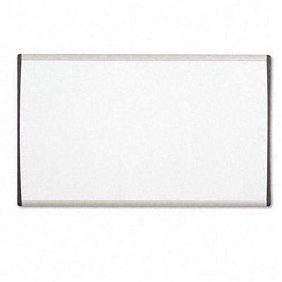 Magnetic Dry Erase Board  Painted Steel  18 x 30  White/Aluminum Frame