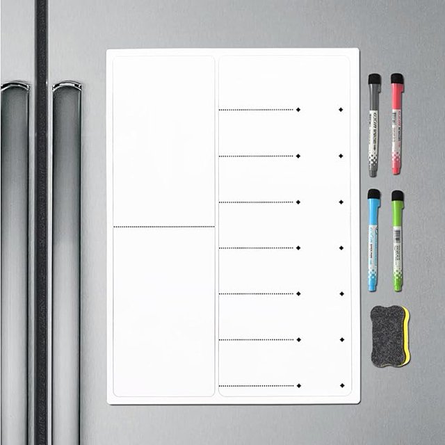 Dry Erase Board Sheet for Refrigerator/Office/Locker, White
