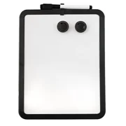Magnetic Dry Erase Board With Marker, Magnets For Locker, Fridge Black 8.5 X11