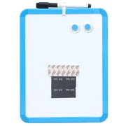 Magnetic Dry Erase Board With Marker, Magnets For Locker, Fridge Blue 8.5 X11